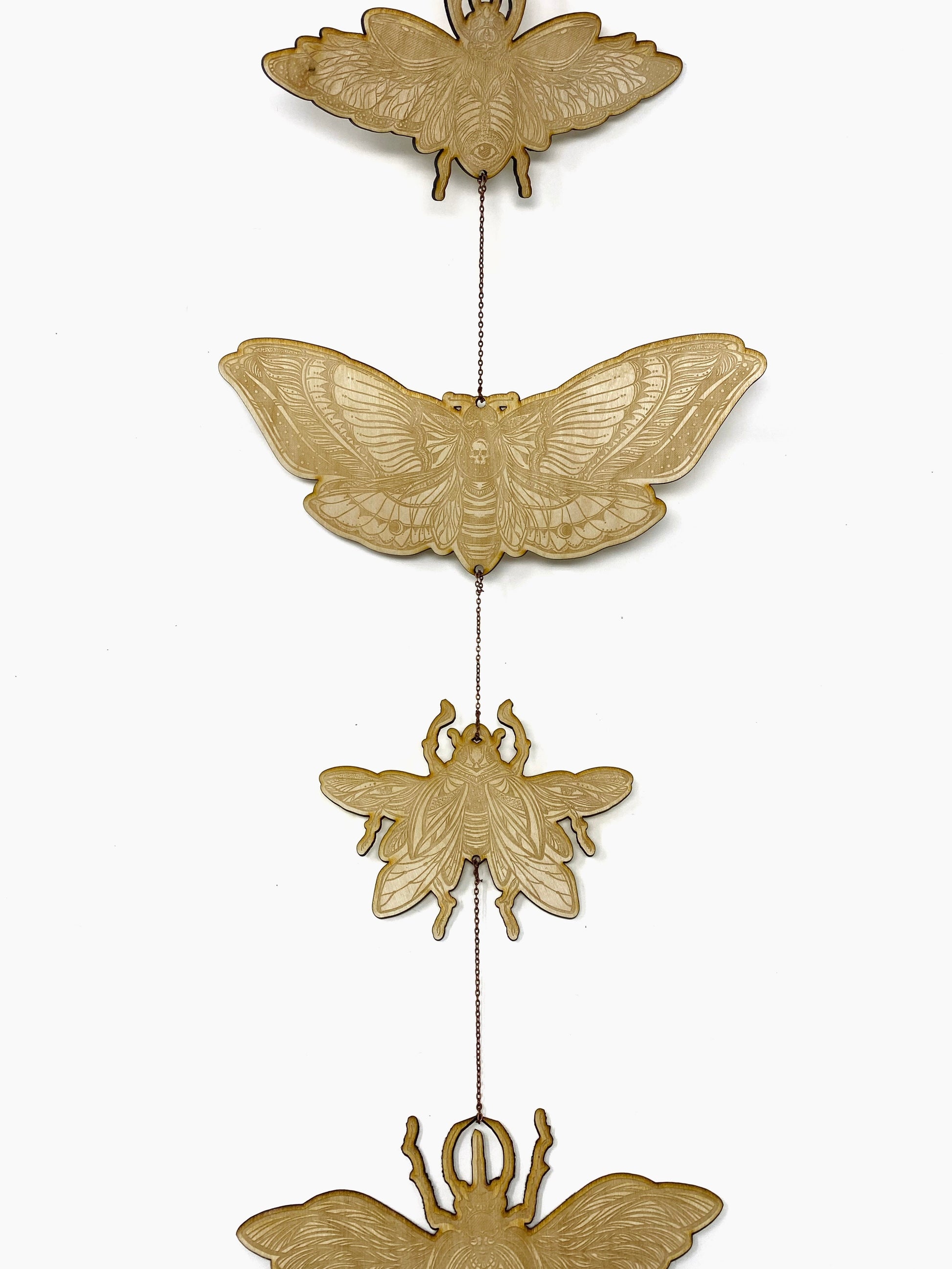 Moth and Beetle Garland - Faux Theory Design