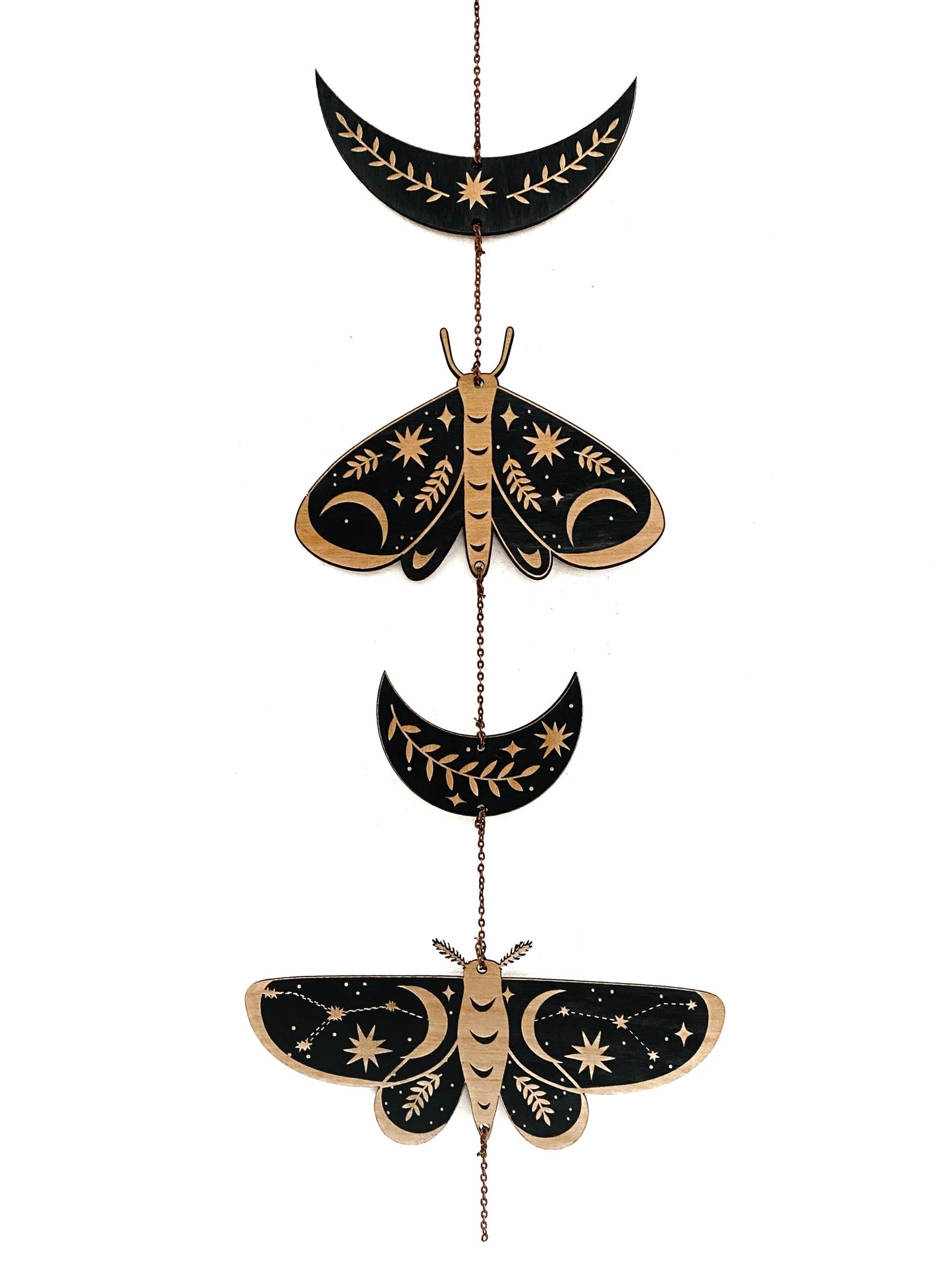 Moth and Moon Garland - Faux Theory Design