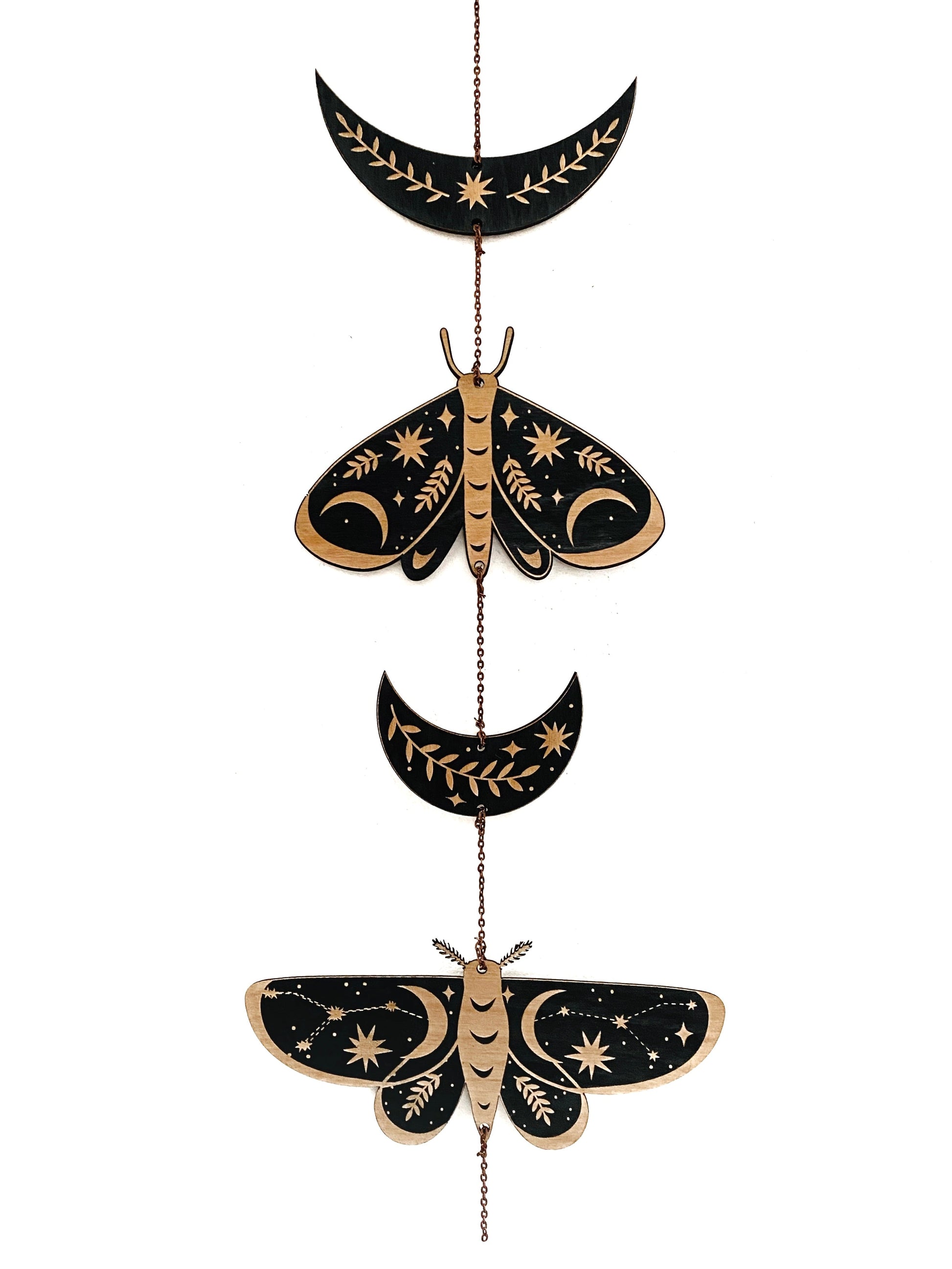 Moth and Moon Garland - Faux Theory Design