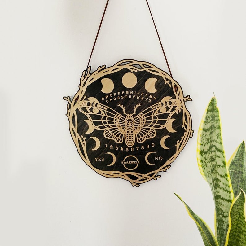Moth Ouija Board, Death's Head Hawk Moth - Faux Theory Design
