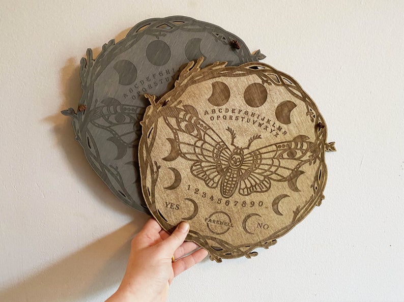 Moth Ouija Board, Death's Head Hawk Moth - Faux Theory Design