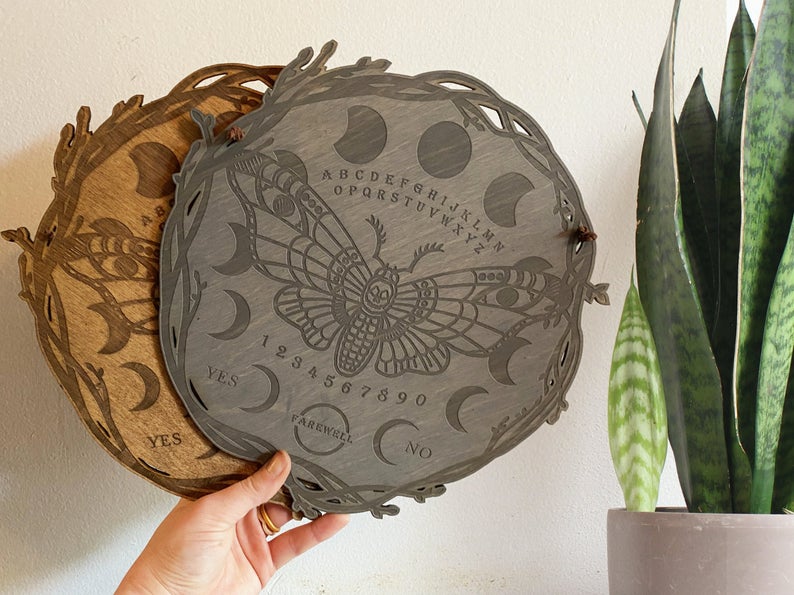 Moth Ouija Board, Death's Head Hawk Moth - Faux Theory Design