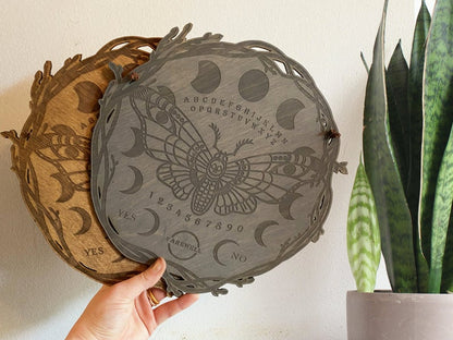 Moth Ouija Board, Death's Head Hawk Moth - Faux Theory Design