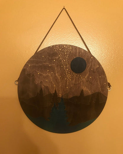 Night Sky Filled with Stars Wall Art - Faux Theory Design