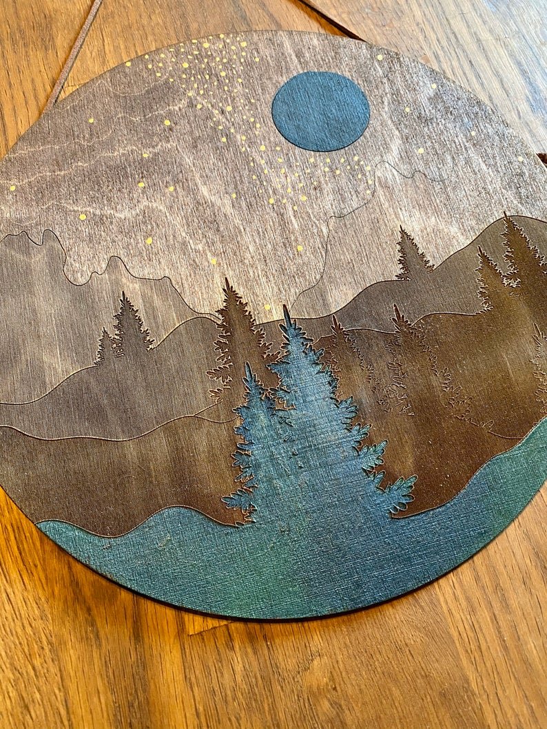 Night Sky Filled with Stars Wall Art - Faux Theory Design