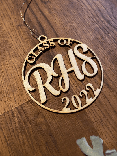 Personalized Name Christmas Ornament - Faux Theory Design