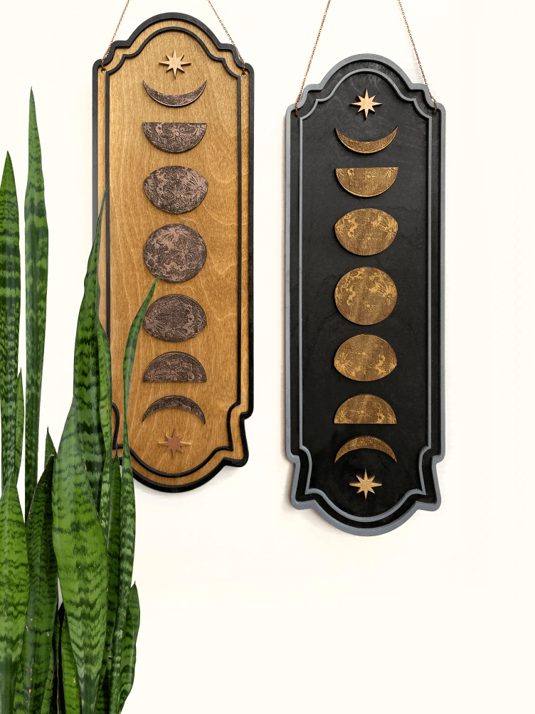Phases of the Moon Wall Hanging - Faux Theory Design