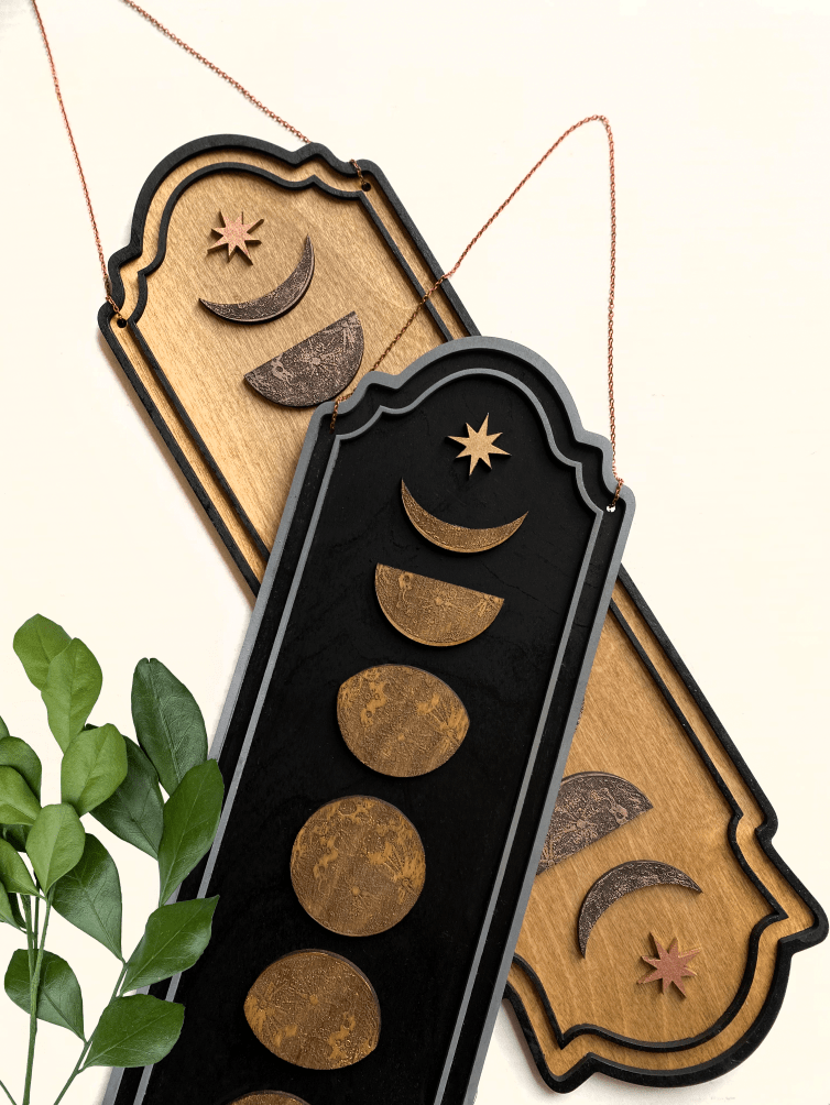 Phases of the Moon Wall Hanging - Faux Theory Design