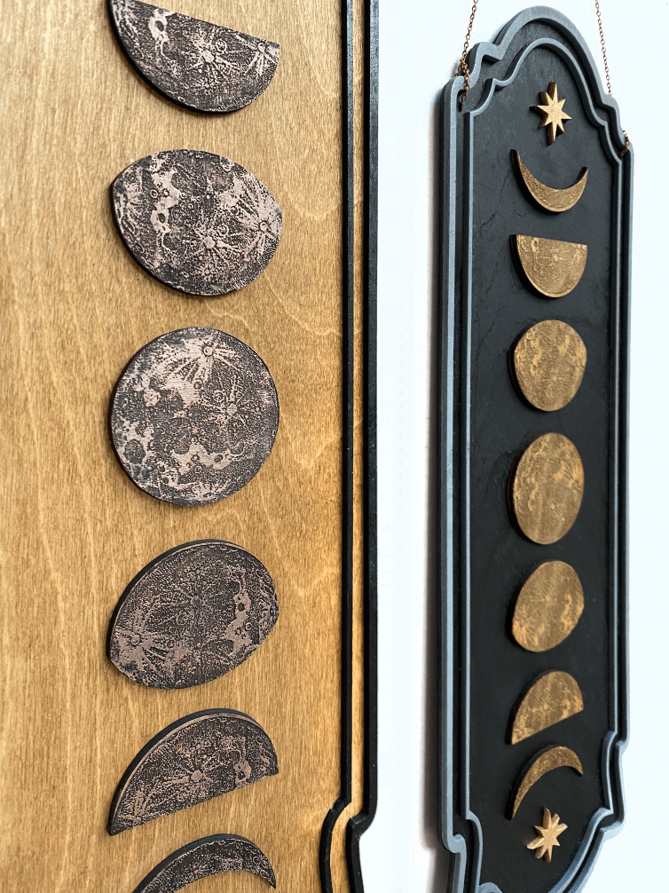 Phases of the Moon Wall Hanging - Faux Theory Design