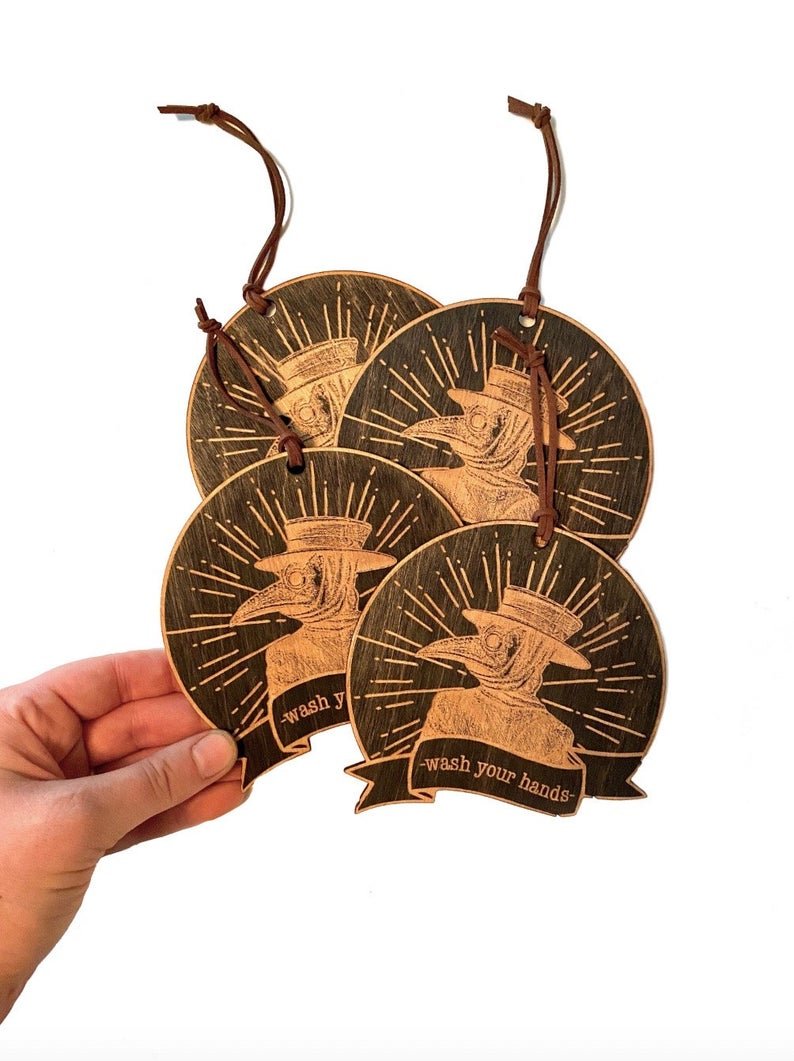 Plague Doctor Door Tag - Faux Theory Design