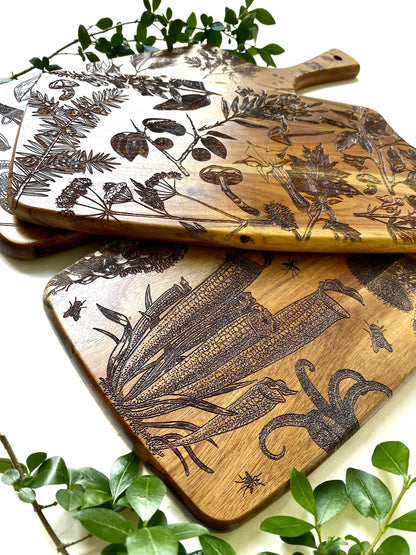 Poisonous Plants Charcuterie Board - Faux Theory Design
