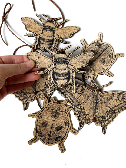 Spring Insect Garland | Bee, Butterfly, and Ladybug Garland - Faux Theory Design