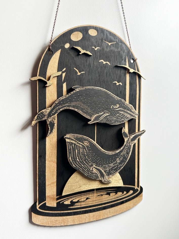 Sunset Whales Dome, Curiosities Dome - Faux Theory Design