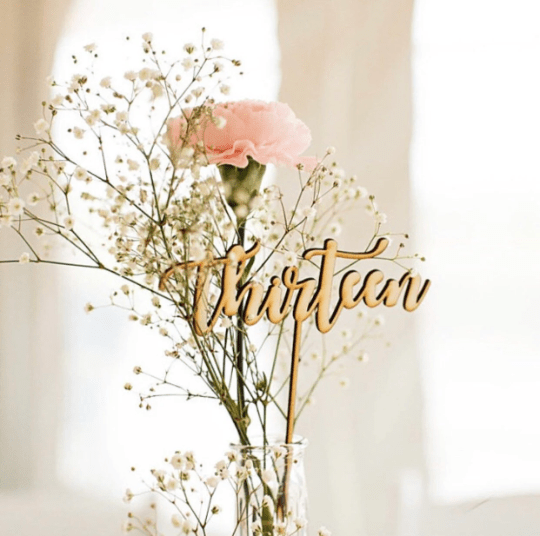 Table Numbers, Rustic Wood Wedding Decor, Table Decor, Event Accessories - Faux Theory Design