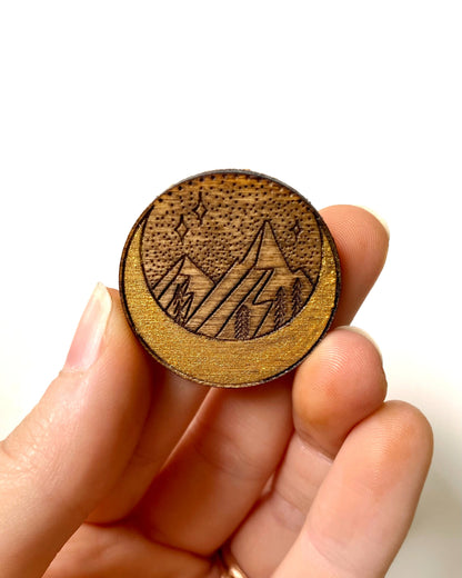 Sun and Moon | Wooden Tic-Tac-Toe Game - Faux Theory Design