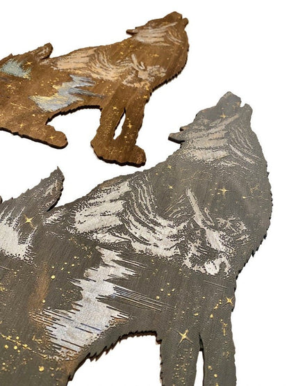 Wolf Forest Painting - Faux Theory Design